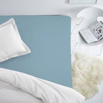 Šūta PREMIUM satīna palags ar gumiju | Glacier lake -