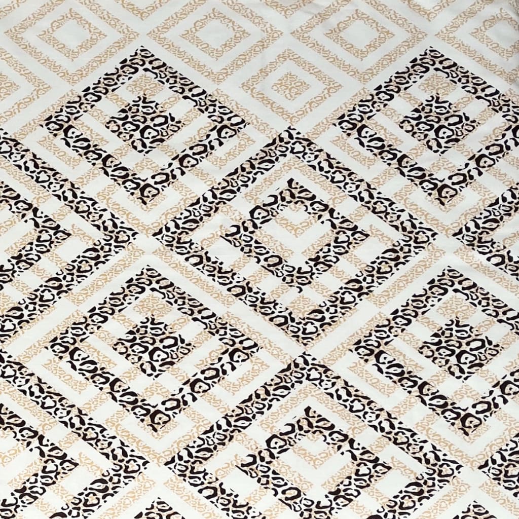 Sewn cotton duvet cover | Leopard