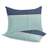 Sewn cotton pillowcase | Lagoon - Sewn