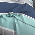 Sewn cotton pillowcase | Lagoon - Sewn