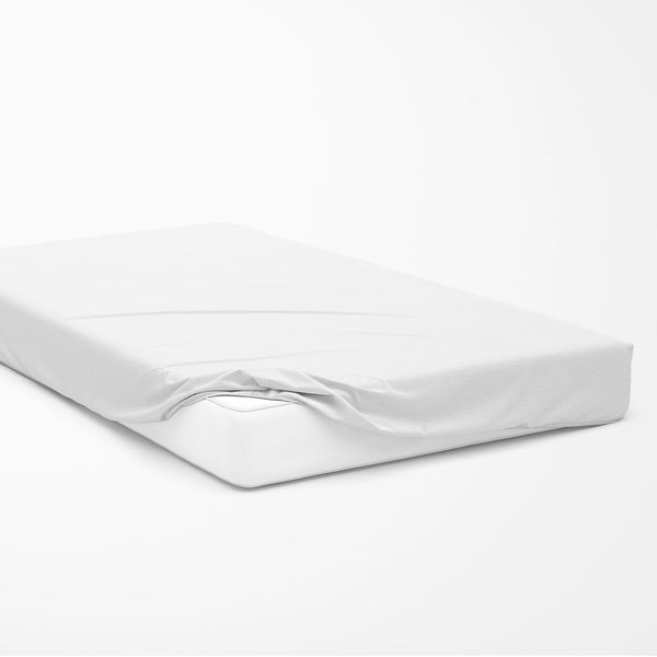 Jersey fitted sheet | White