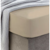 Sewn cotton fitted sheet with elastic | Doeskin - Cotton sheet
