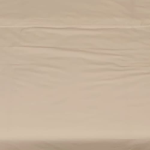 Sewn cotton fitted sheet with elastic | Ivory cream - Drobinė