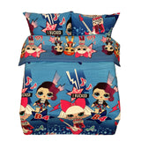 Sewn cotton duvet cover | L.O.L. - Sewn