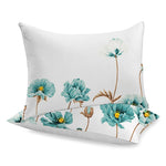 Siuvamas drobinis pagalvės užvalkalas | Milky flowers -