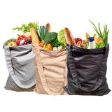 Siuvamas medžiaginis pirkinių maišelis