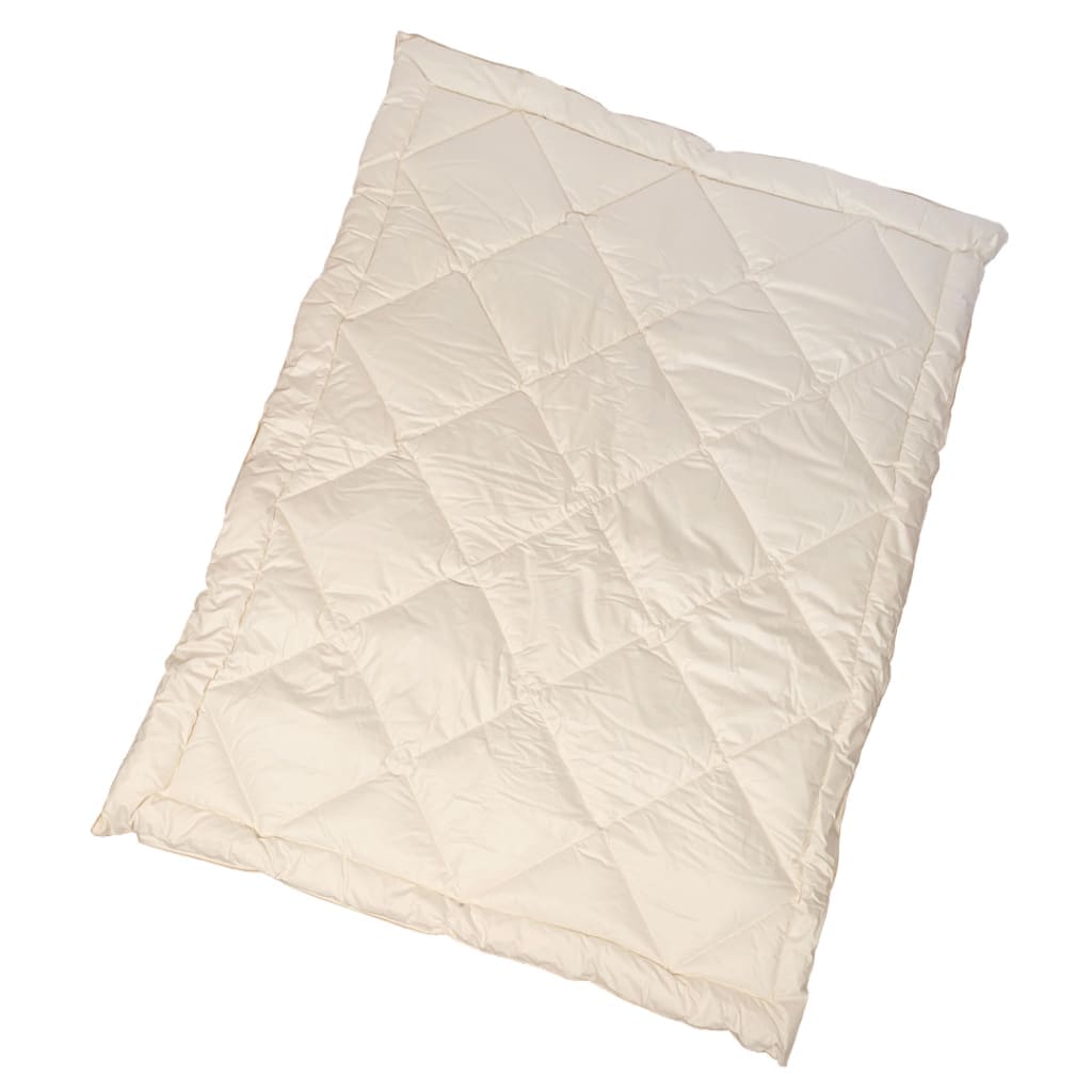 Vienvietīga sega un spilvens ar zoss dūnu un spalvu pildījumu